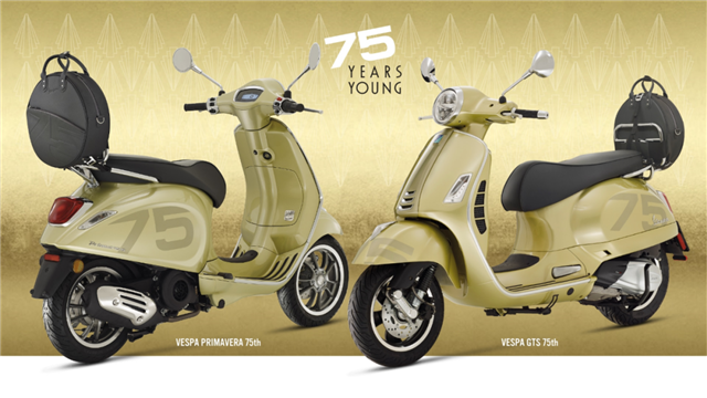 vespa推出Primavera 150和GTS 300 75周年特别版_踏板摩托车_新车_摩信 