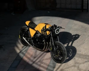 HONDA CB400SF：黑黄搭配的绝美定制咖啡赛车